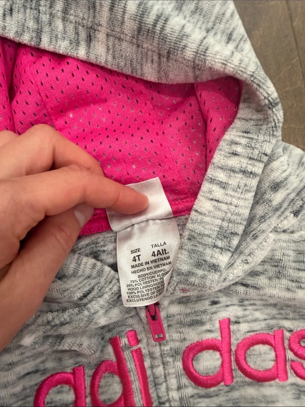 Adidas Girl Jacket Size 4t pre-loved